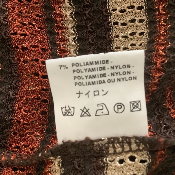 M Missoni Multicolor Metallic Knit Wrap Cardigan - Picture 5 of 9